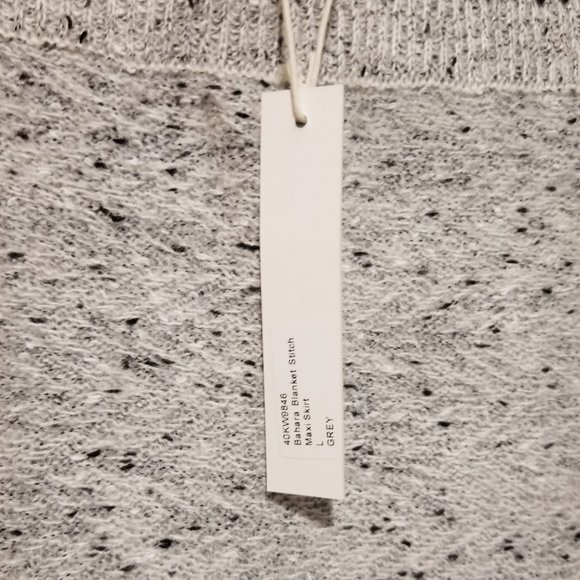 Maxi grey pencil skirt with dip side slit - Picture 6 of 7